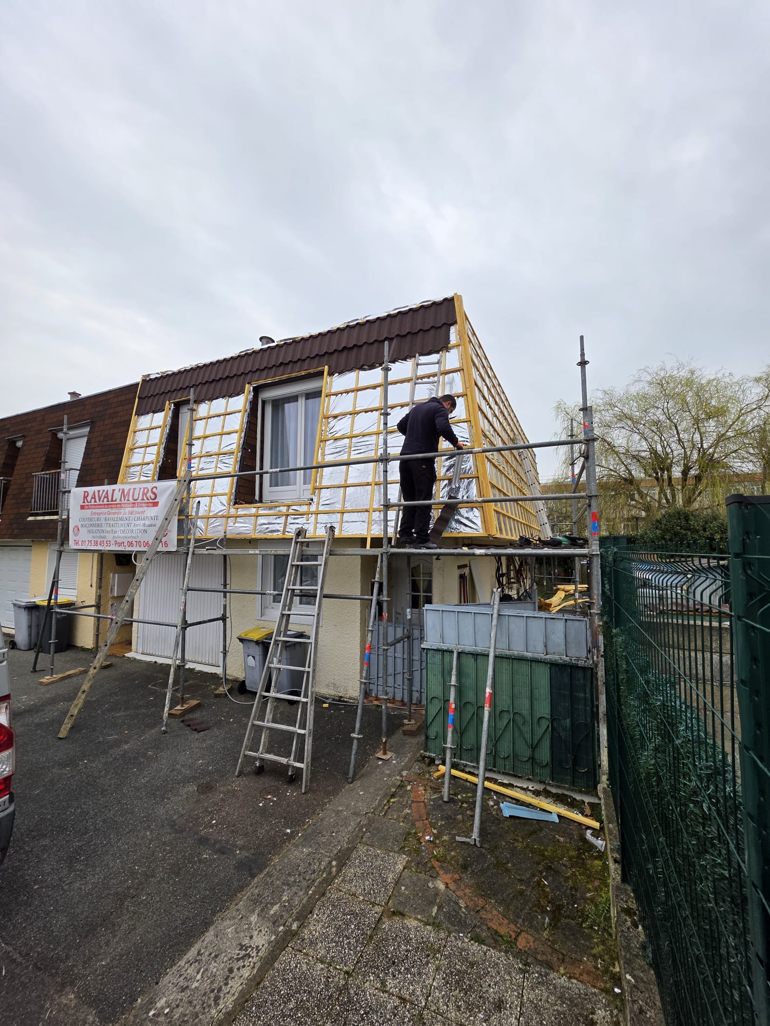 État avant les travaux - Rénovation Complète de Toiture